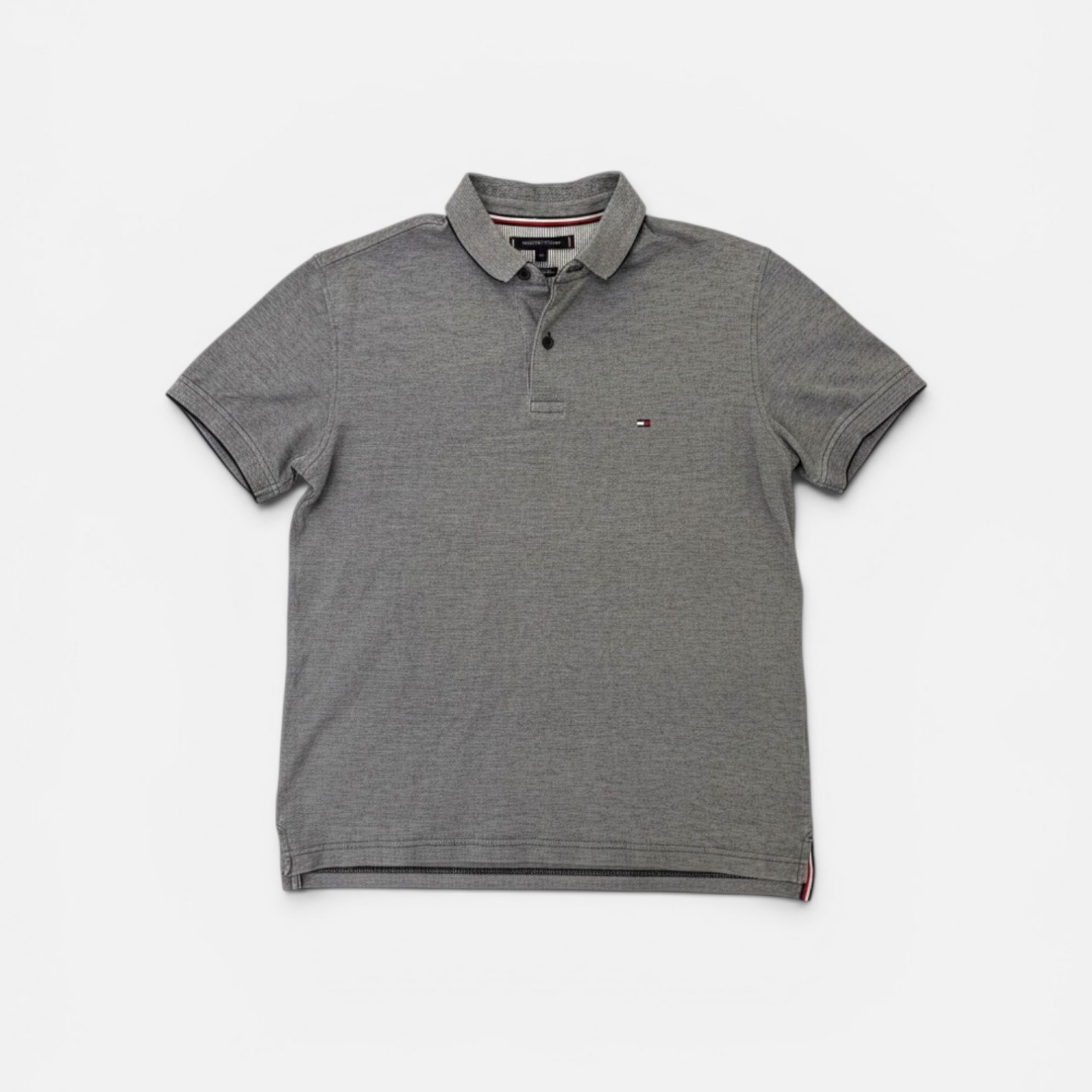 Tommy Hilfiger Ανδρικό Γκρι Polo Shirt M